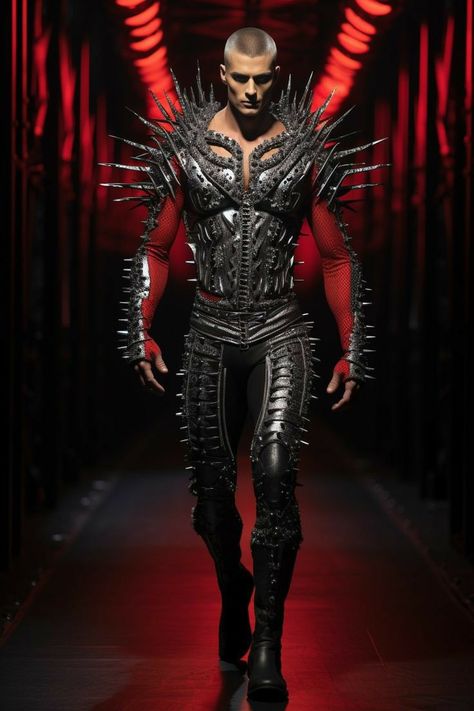 Space Raiders, Superhero Man, Alien Clothes, Led Fashion, Mens Fashion Edgy, Witch Fashion, Concept Clothing, Gay Fashion, Futuristic Fashion