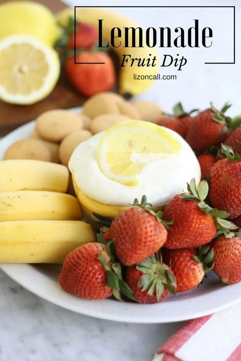 Lemonade Fruit Dip, Popular Drink Recipes, Easy Lemonade, Easy Lemonade Recipe, Fruit Dip Recipe, Easy Fruit Dip, Fruit Dips, Charcuterie Ideas, Fruit Platters