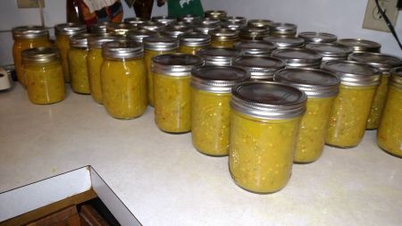 Hot Pepper Butter (Mustard) for Canning - comment says she used only 4 cups sugar and a variety of hot peppers. Pepper Butter Canning, Hot Pepper Butter, Hot Pepper Mustard Recipe, Pepper Mustard Recipe, Canning Peppers, Mustard Recipe, Canning Vegetables, Canning Recipe, Canning Jam