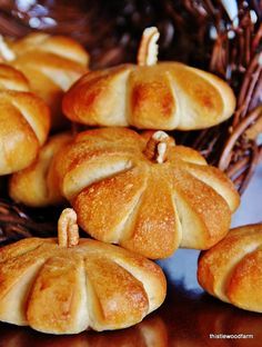 Simple Rolls, Halloween Fingerfood, Thanksgiving Rolls, Pumpkin Rolls, Frozen Dinner Rolls, Pumpkin Rolls Recipe, Recetas Halloween, Pumpkin Roll, Nasi Lemak