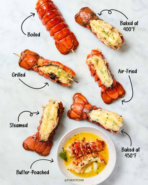 The Best Way to Cook Lobster Tail (Tested and Reviewed) | The Kitchn Cook Lobster Tail, Easy Lobster Tail Recipe, Best Lobster Tail Recipe, Lobster Tail Recipe, Cook Lobster, Broil Lobster Tail, Cooking Lobster Tails, Grilled Lobster Tail, Lobster Dishes