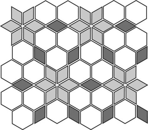 Hexagon Tile Pattern, Mosaic Tile Patterns, Salon Logo Design, Geometric Pattern Art, Geometric Design Art, Wood Mosaic, Hexagon Design, Geometric Tiles, Hexagon Tiles