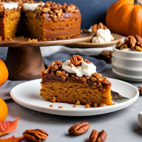 Enjoy a delicious keto pumpkin crunch cake with a custardy layer and crunchy pecan topping. Low-carb, gluten-free, and perfect for pumpkin season! Pumpkin Keto Dessert Recipes, Keto Pumpkin Crunch Cake, Low Cal Low Carb Desserts, Low Carb Pound Cake Recipe, Keto Pumpkin Desserts, Owl Treats, Pumpkin Crisp, Pumpkin Crunch Cake, Pumpkin Crunch