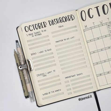 Monthly Dashboard, Agenda Design, Minimalist Bullet Journal, Reading Journals, Have A Nice Week, School Journal, Bullet Journal Minimalist, Better Organization, Bullet Journal Ideas Templates