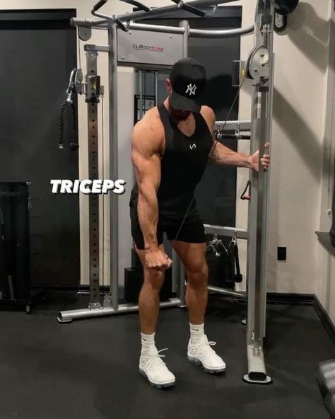 Alec Short | Fitness Coach on Instagram: "Want bigger triceps? Save these exercises and try them on your next workout 🔥. Scroll to the end for a tough arm day dropset finisher 👀

✅ Follow @al_short33 for more fitness tips/content 

➡️ @tlfapparel @tlfmen | Code: TLF-ALEC

Tricep Exercises:

1️⃣ Crossbody Cable Tricep Extension
- 4 Sets (8-10 Reps) Each Arm
- Rest 60-90 seconds between each set

2️⃣ Overhead Rope Tricep Extension
- 4 Sets (10-12 Reps)
- Rest 60-90 seconds between each set

3️⃣ Single Arm Dumbbell Overhead Extension
- 4 Sets (8-10 Reps) Each Arm
- Rest 60-90 seconds between each set

4️⃣ Dual Cross Cable Tricep Extension
- 4 Sets (8-10 Reps)
- Rest 60-90 seconds between each set

5️⃣ Incline Dumbbell Skull Crusher
- 4 Sets (8-10 Reps)
- Rest 60-90 seconds between each set Rope Tricep Extension, Cable Tricep Extension, Tricep Exercises, Tricep Extension, Arm Day, Triceps Workout, Arm Rest, Fitness Coach, To The End