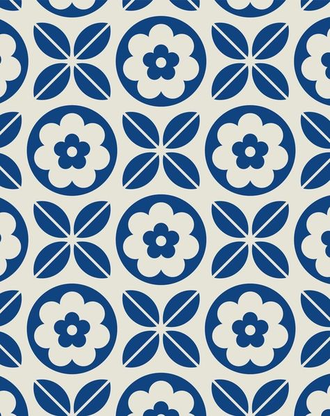 Blue Tiling Wallpaper - Olive et Oriel Blue Tile Design, Pattern In Art, 달력 디자인, Old Patterns, Design Pattern Art, Wall Pattern, Prints And Patterns, Patterns Wallpaper, Latest Wallpapers