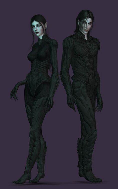 Rpg Clothes, Villain Clothing, Vampire Decor, Alien Clothes, Sims 4 Male Clothes, Sims Medieval, Female Assassin, Black Cloak, Hunter Outfit