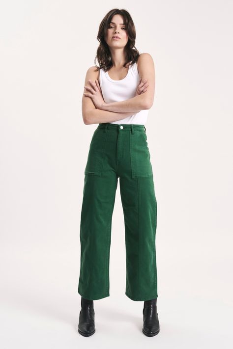 Rollas Jeans, Australian Vintage, High Rise Wide Leg Jeans, Pantalon Large, Casual Streetwear, Work Casual, Vintage Denim, Get The Look, Capsule Wardrobe