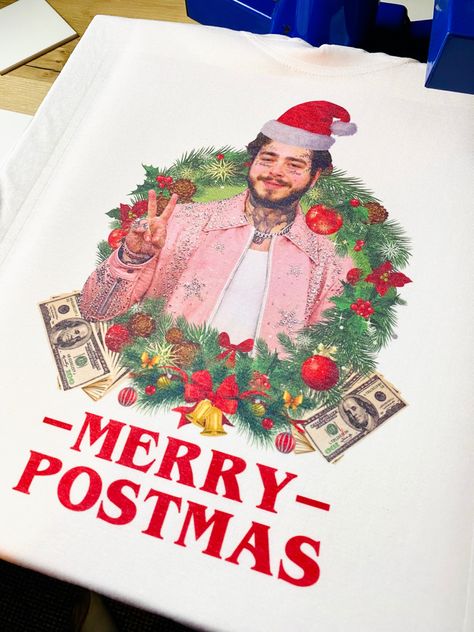 Post Malone Tshirt, Post Malone Lyrics, Post Malone Quotes, Christmas Tshirt, Christmas Post, Clothing Designs, Tshirt Funny, Post Malone, Funny Meme