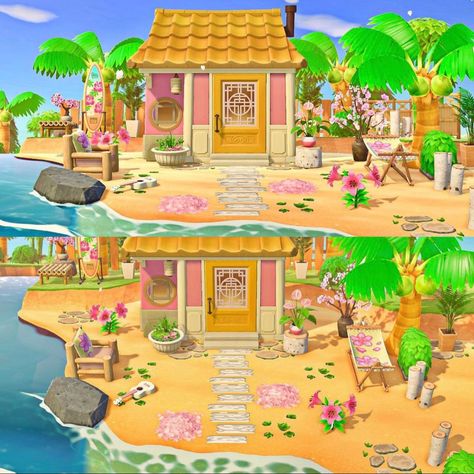 Crossing Jordan, Animal Crossing Designs, Cottagecore Animal Crossing, Excited For Summer, Pink Island, Animal Crossing 3ds, Animals Crossing, Animal Crossing Wild World, Island Theme