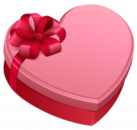 Birthday Heart, Pink Gift Box, Heart Box, Chocolate Box, Heart Love, Heart Shape, Drawing Ideas, Premium Vector, Art Ideas