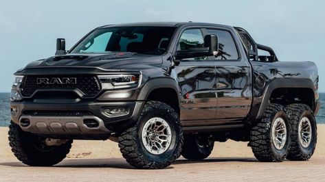 Conocé la nueva RAM 1500 TRX Warlord, una increíble pick-up 6x6 Hellcat Engine, Mobil Off Road, Ram Trx, 6x6 Truck, Fiat Toro, Boy Toys, Ford Raptor, Dodge Trucks, Ram Trucks