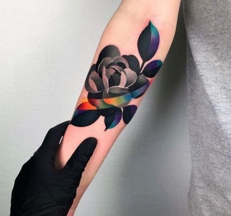 flower tattoo Purple Tattoos, Vogel Tattoo, Floral Tattoo Sleeve, Carpe Koi, Tatuaje A Color, Tattoo Girls, Top Tattoos, Dope Tattoos, Creative Tattoos