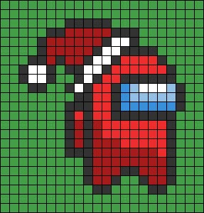 Pixel Art Pattern Christmas, Among Us Perler Beads, Christmas Perler Bead Patterns, Pixel Art Noel, Christmas Pixel Art, Perler Pattern, Christmas Perler Beads, Make Friendship Bracelets, Graph Paper Drawings