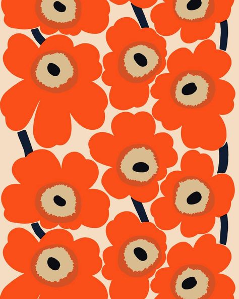 Marimekko Wallpaper, Apple Wallpaper Iphone, Flower Phone Wallpaper, Apple Wallpaper, Cute Wallpaper Backgrounds, Floral Illustrations, Ipad Wallpaper, Design House, Mobile Wallpaper