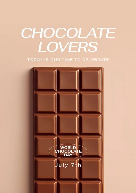 Chocolate lovers poster template | premium image by rawpixel.com / kanate Chocolate Instagram Post Ideas, Chocolate Social Media Post, Chocolate Campaign, Chocolate Poster Design, Chocolate Ads, Chocolate Advertising, Chocolate Poster, Images Of Chocolate, Chocolate Photos