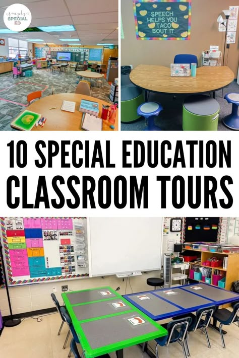 Classroom Desk Arrangement Special Education, Small Resource Classroom Setup, Shared Classroom Setup, Sdc Classroom Ideas, Severely Disabled Classroom, Special Education Room Decor, Structured Teaching Classroom Setup, Structured Classroom Special Education, Preschool Special Education Classroom Setup