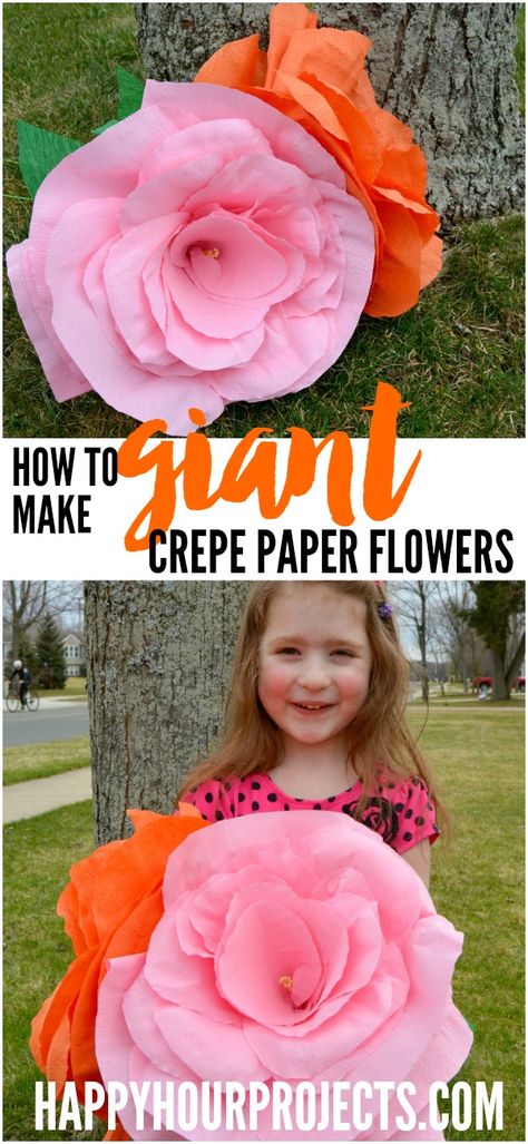 Giant Crepe Paper Flowers, Giant Garden, Big Paper Flowers, Paper Flowers For Kids, Crepe Paper Flowers Diy, Tissue Paper Flowers Diy, Paper Peonies, Paper Flower Wall Decor, Paper Flowers Wedding