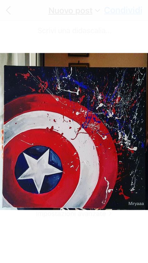 #marvel #captainamerica #avengers #shield #acrylicpaint #canvansmarvel #paint Avengers Art Painting, Marvel Painting Canvases, Avengers Painting Ideas, Marvel Canvas Painting, Marvel Acrylic Painting, Marvel Painting Ideas On Canvas, Marvel Painting Ideas, Superhero Canvas Art, Marvel Canvas Art