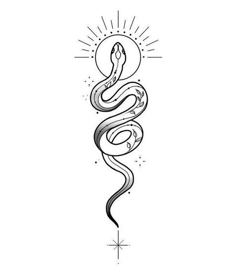 Aquarius Sun Tattoo, Snake Tattoos Simple, Fineline Snake Tattoo, Simple Snake Tattoo, Snake Ankle Tattoo, Kundalini Tattoo, Slytherin Tattoo, Minimal Tattoo Designs, Minimal Tattoo Ideas