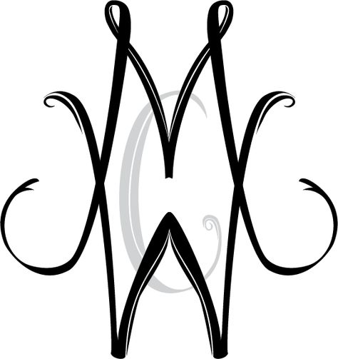 Our wedding Monogram.  Inspired by the design on my engagement ring. W And M Tattoo, M And W Tattoo, Mw Initials Tattoo, M W Tattoo, M And W Logo, Niece Tattoo, Wedding Band Tattoo, Makeup Logo Design, Cute Couple Tattoos