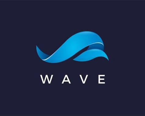 Wind Logo Design, Water Logo Design Ideas, Waves Logo Design, Water Logo Design, Wave Logo Design, Wave Minimalist, Wind Logo, Marine Logo, Wave Icon