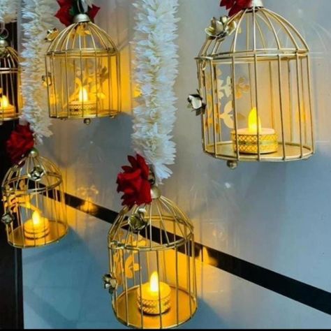 *Beautiful Golden Cage Red Rose Decoration This Diwali With Elegant Look* Pack of 2 Cage size 5 inch Total height 40 inch approx Freeship by Tirupati service* Without Led Cage slightly different Other extra 30 rs kg Last 4 set r available Book Your order fast #cagehangings #gajradecor #gajracage #diwalidecorations #diwalidecor #diwali2024 #UI19899FSPR Elegant Diwali Decor, Golden Cage, Diy Diwali Decorations, Diwali Decor, Diwali Diy, Rose Decor, Diwali Decorations, Tealight, Red Rose