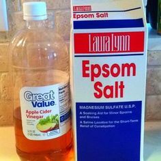 Epsom Salt Foot Soak, Do It Yourself Nails, Diy Pedicure, Foot Soak, Pumice Stone, Foot Spa, Epsom Salt, Cider Vinegar, Apple Cider Vinegar