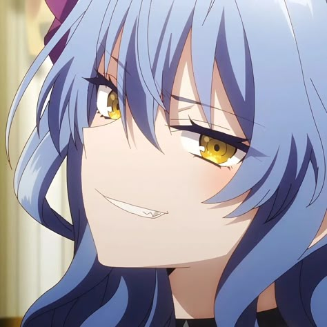 Anime: Hikikomari Kyuuketsuki no Monmon Blue Profile Picture, Blue Profile, Anime Blue Hair, Vampire Princess, Cute Tumblr Wallpaper, Blue Anime, Yuri Anime, Anime Screenshots, Digital Art Anime