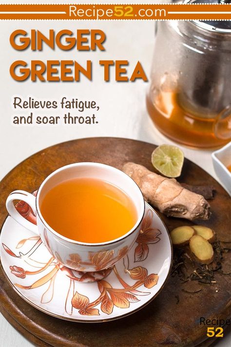 Good For Sore Throat, How To Store Ginger, Ginger Iced Tea, Ginger Green Tea, Ginger Tea Benefits, For Sore Throat, Ginger Tea Recipe, Tea For Colds, Fennel Tea