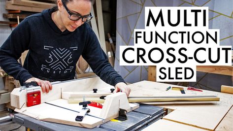 Multi Function Cross Cut Sled Taper Jig, Cross Cut Sled, Dovetail Jig, Table Saw Sled, Table Saw Jigs, Trim Router, Router Jig, Scrap Material, Circular Saw