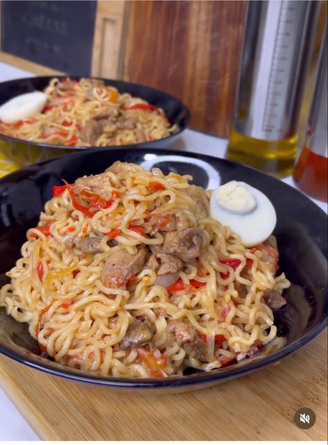 Nigerian Indomie Recipe, Foods Aesthetics, Indomie Recipe, Nigerian Foods, Nigeria Food, African Recipes Nigerian Food, Nigerian Recipes, Abs Exercises, Nigerian Food