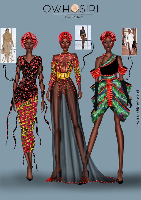 Swahili Fashion, Africa Art Design, Fashion Design Classes, African Traditional Wear, Afro Style, Fashion Design Collection, Nigerian Styles, Fashion Figures, African Print Dresses