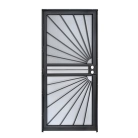 Security Storm Doors, Wrought Iron Security Doors, Iron Security Doors, Pintu Interior, Steel Security Doors, Metal Doors Design, Steel Door Design, Storm Doors, Grill Door Design