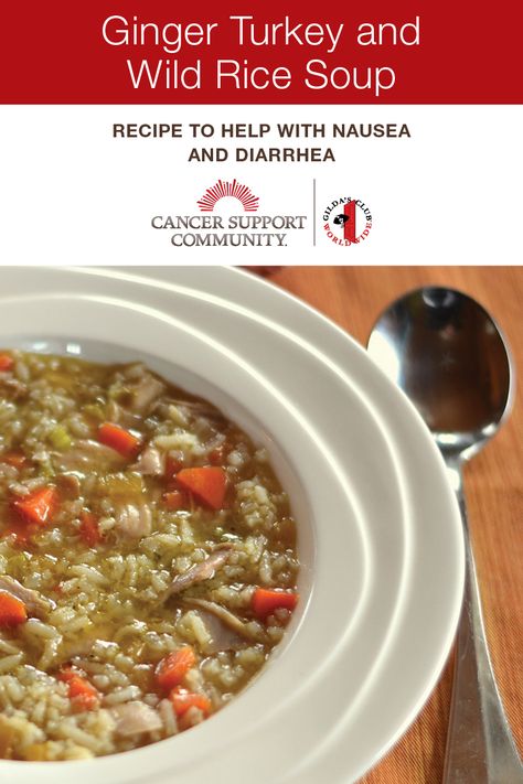 Nausea Soup, Snacks For Chemo Patients, Food For Nausea, Turkey And Wild Rice Soup, Turkey And Wild Rice, Turkey Wild Rice Soup, Wild Rice Soup Recipes, Rice Soup Recipes, Freezer Friendly Meals