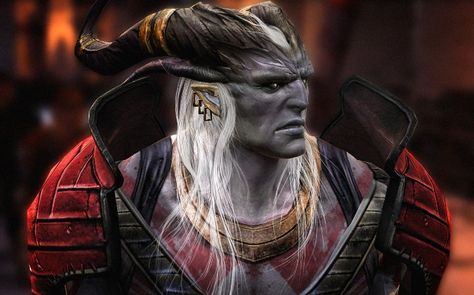 Kill the Arishok!!!! .....I wonder what it would be like to play a Qunari as the main character. That'd be pretty...different. Dragon Age Wallpaper, Dragon Age Qunari, Cosplay Horns, Dragon Age 2, Dragon Age Inquisition, Cosplay Tutorial, Fantasy Races, Main Character, Dragon Age