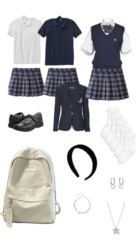 Down Town Outfits, Clothing Names, Korean Uniform, Diary Aesthetics, Cider Clothing, Silly Outfits, Old Money Elegant, School Uniform Ideas, Romanticise School