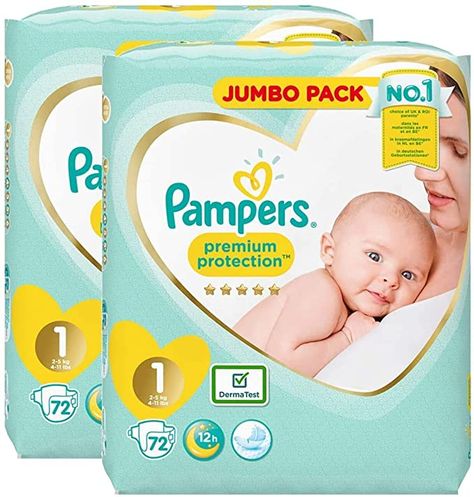 Pampers Newborn / Size 1 (2-5 kg) Nappies, New Baby Sensitive Nappy, JUMBO PACK DUO, 144 Count (72 x 2): Amazon.co.uk: Health & Personal Care Essentials For Newborn, Smartphone Accessories, Skin Foundation, Baby Newborn, Baby Wipes, Baby Skin, Free Amazon Products, Baby Essentials, New Parents