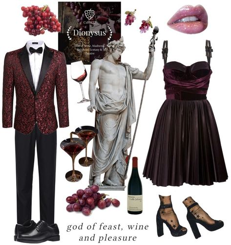 Dionysus Outfit, Dionysus God, Glitter Lipgloss, Cabin Outfit, Theatre Party, Percy Jackson Outfits, Outfit Ideas For Party, Spring Formal, Look Formal