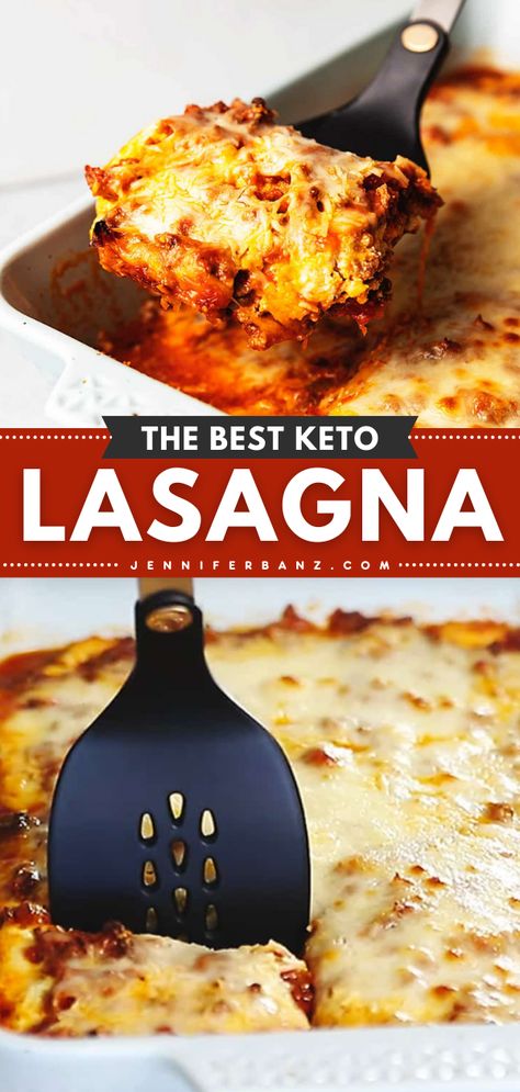 This easy keto lasagna is a perfect addition to your low-carb dinner ideas! This best lasagna recipe is unmistakably a comfort food that is nothing but the good stuff. No zucchini noodles to be found and gluten-free! Can be made any night of the week! Keto Lasagne, Lasagna Bake, Low Carb Lasagna, Keto Lasagna, Classic Lasagna, Lasagna Soup, Keto Diet Menu, Lasagna Recipe, E Learning