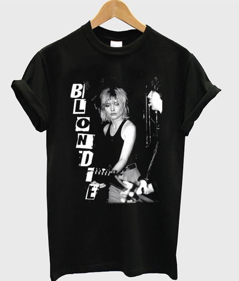 Blondie Shirt, Live Band, Band Stuff, Custom Tees, Tank Top Hoodie, One By One, Direct To Garment Printer, Print Top, Printed Tees