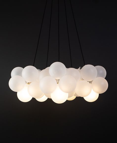 Frosted Chandelier, Chandelier Brass, Tiffany Lamp, Frosé, Lounge Lighting, Bubble Chandelier, Bubble Lights, Statement Lighting, Contemporary Chandelier