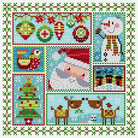 Durene Jones Cross Stitch, Durene Jones, Christmas Crafts Sewing, Holiday Cross Stitch Patterns, Holiday Cross Stitch, Xmas Cross Stitch, Winter Cross Stitch, Needlepoint Christmas, Cross Stitch Love