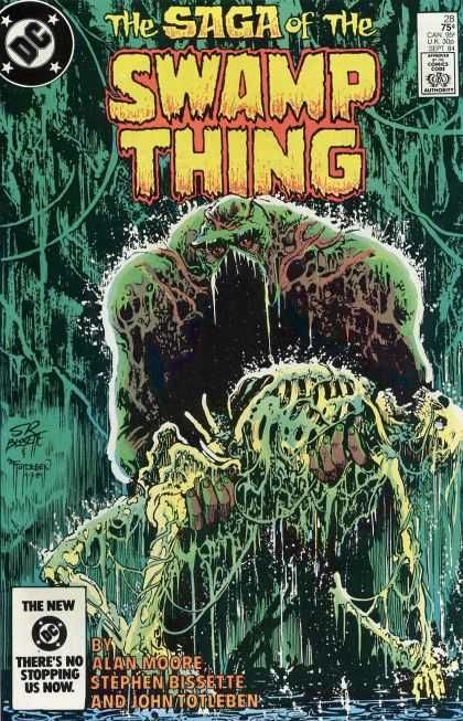 Saga of the Swamp Thing Covers Swamp Thing Comic, Swamp Thing Dc Comics, Swamp Thing 1982, The Swamp Thing, Batman Green Lantern, Alan Moore, Vintage Cover, Swamp Thing, Justice League Dark