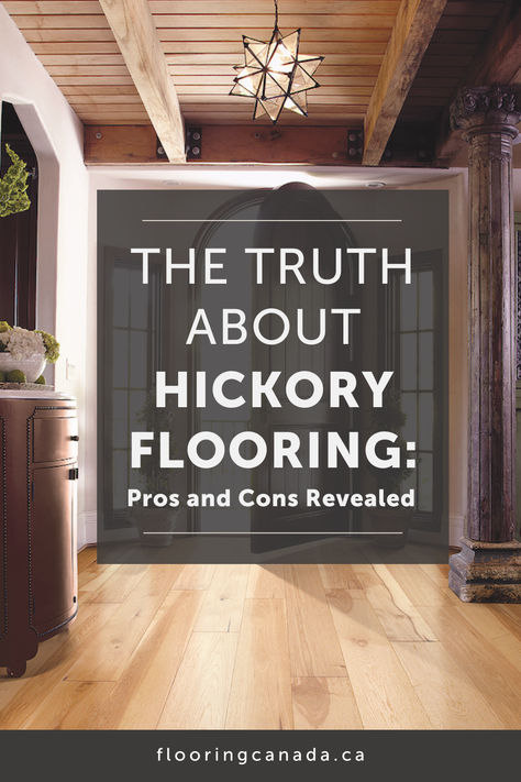 Hickory hardwood is making a comeback as a popular choice for commercial and residential spaces, but how much do you know about this flooring? How does it measure up to other hardwood floors and what are the benefits of installing hickory? In our guide, our experts take a look at the pros and cons of this surface type and if it's a perfect choice for your next remodel. Hickory Hardwood Floors, Hickory Flooring, Pros And Cons, Interior Decor, The Truth, Hardwood Floors, Interior Decorating, Benefits, Flooring