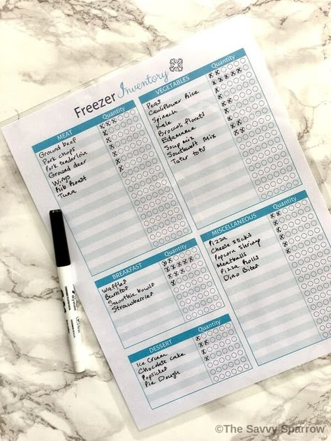 Freezer Checklist Printable, Printable Freezer Inventory Sheets, Freezer Inventory Tracker, Freezer Inventory Whiteboard, Deep Freezer Inventory List, Kitchen Inventory Printable Free, Fridge Inventory Printable Free, Food Inventory Printable Free, Pantry List Inventory Free Printables