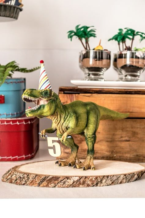 Trex Birthday Party, Dinosaur Props, Dinosaur Centerpieces, Dinosaur Cupcake, Dinosaur Birthday Theme, Jurassic Park Party, Jurassic Park Birthday, Terrarium Centerpiece, Dinosaur Party Ideas