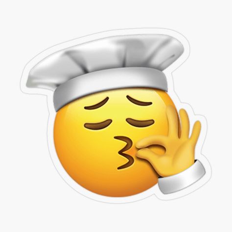 Get my art printed on awesome products. Support me at Redbubble #RBandME: https://www.redbubble.com/i/sticker/chefs-kiss-emoji-by-Creativeinc2024/154620389.O9UDB?asc=u Chef Meme, Chef Kiss, Kiss Emoji, Ios Emoji, The Kissing Hand, Chefs Kiss, Hand Images, Kiss Stickers, Emoji Stickers