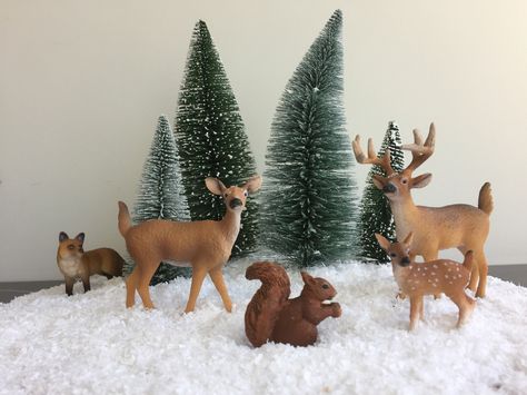 Schleich Animals, Diy With Kids, Diy Christmas Tree, Wonderful Time, Christmas Decoration, Reindeer, Advent, Christmas Diy, Moose Art