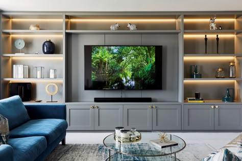 Wall Media Unit, Living Room Tv Unit Design, Room Tv Unit Design, Wall Cabinets Living Room, Built In Tv Wall, Wall Units With Fireplace, Built In Tv Cabinet, Built In Tv Wall Unit, Tv Kastenwanden